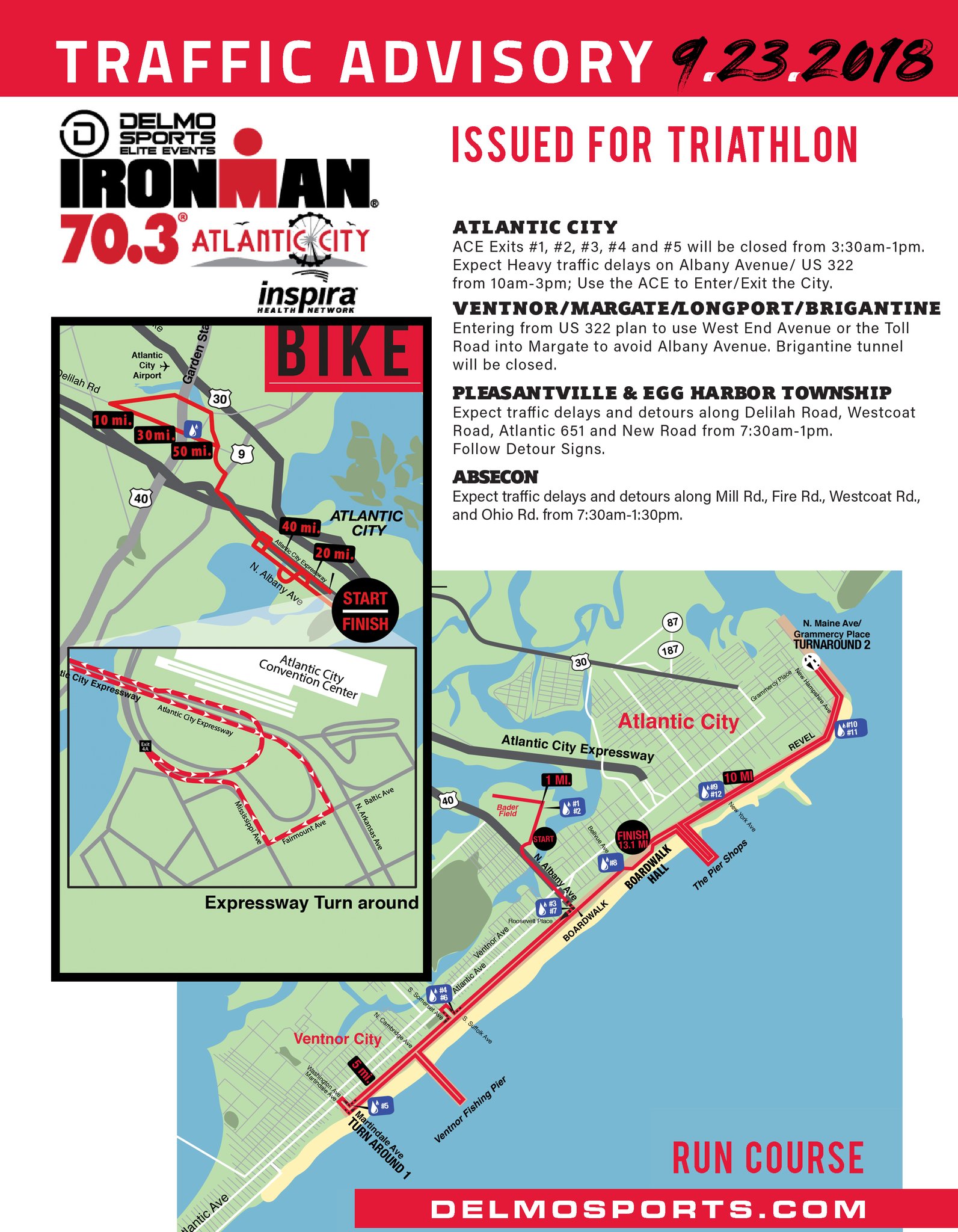 Traffic Advisory issued for Saturday’s Ironman triathlon DOWNBEACH