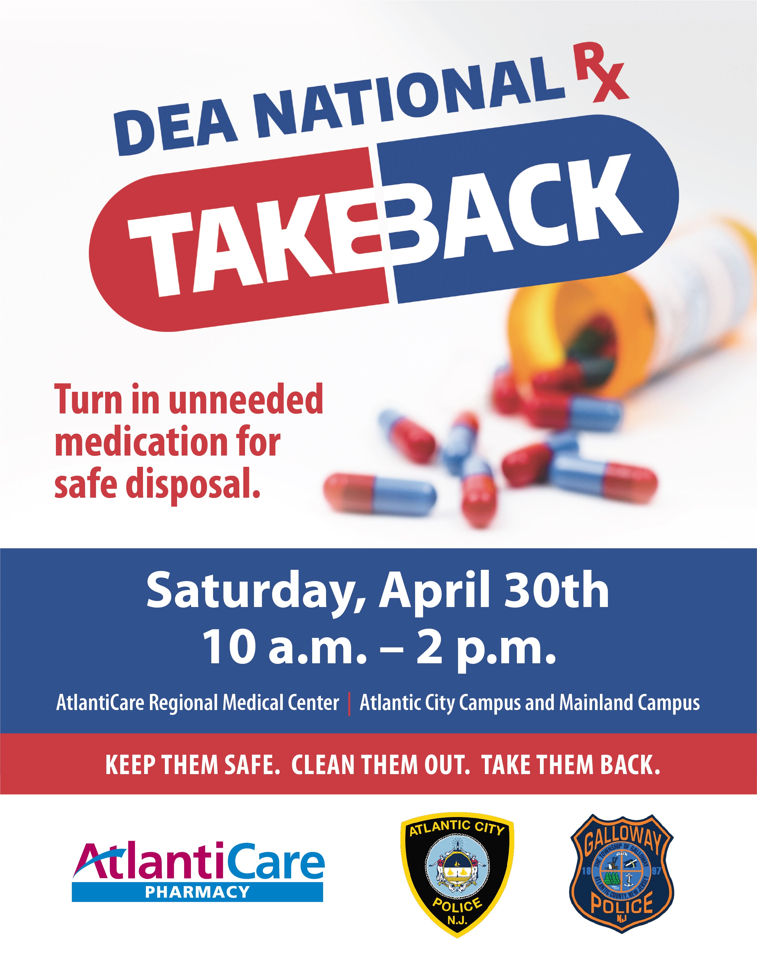 AtlantiCare to host medication 'Take Back Day,' April 30 DOWNBEACH